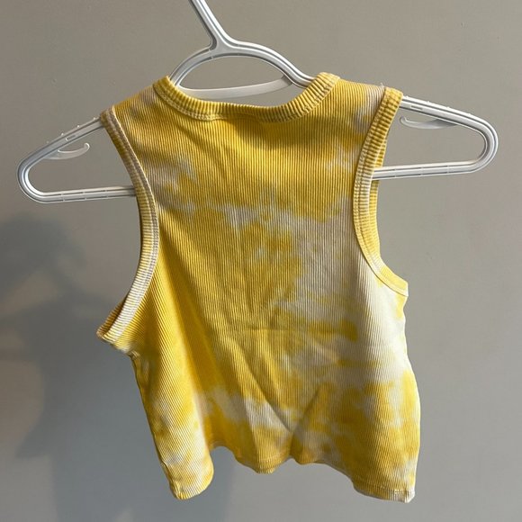 GRATEFUL DEAD - Cropped Baby Tank - Tie Dye Yellow - Size L - Picture 4 of 4